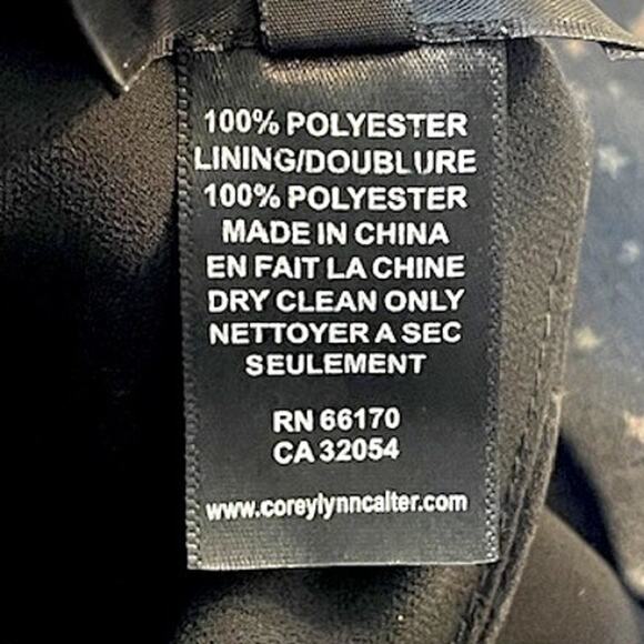 Anthropologie Corey Lynn Calter Cosmos Star Print Jumpsuit Black Gold Sz Medium - Picture 7 of 7